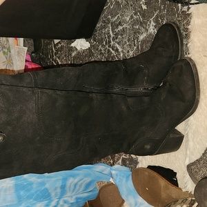 Above the knee suede boots. Size 9.5